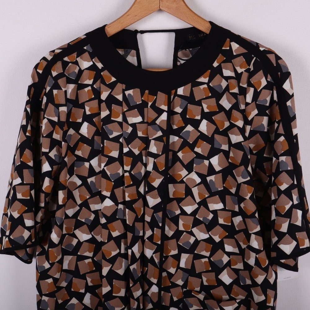 Zara Basic Pattern Loose Fit Blouse - image 2